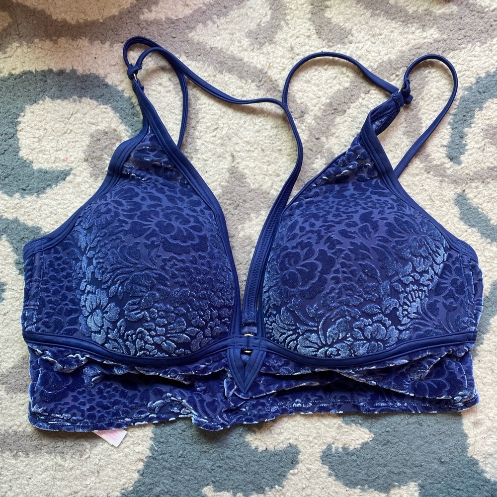 PINK Crushed Velvet Bralette